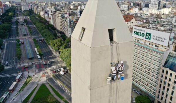 Restauración Obelisco de Buenos Aires